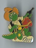 "Ossi" Krokodil Cowboy Pin