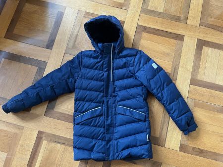 schöne, dunkelblaue Reima Daunenjacke, Gr. 152