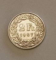 2  Fr.    1967B   Schweiz, Silber (0.835), unz.