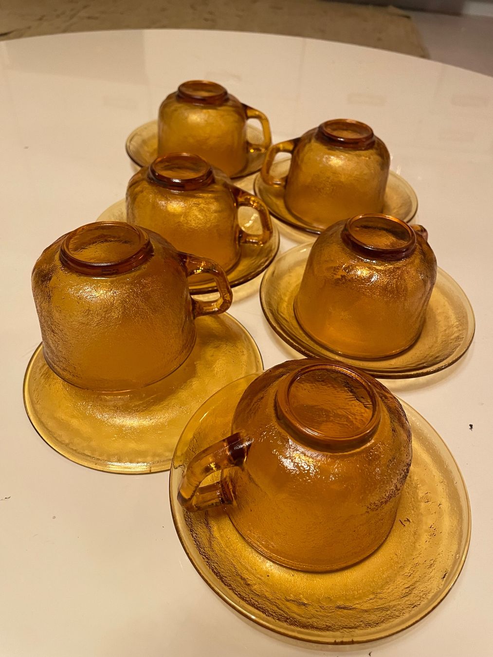 Tazze: Kaffeeservice x6 Amber Glas Kaffeetassen Antik – Usato da Zürich venduto da Arcana_Fail 8
