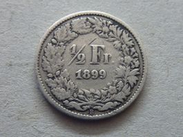 50 Rappen  1899  -  Ungereinigt  -