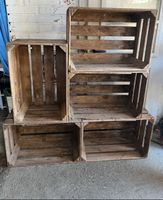 Holzkisten Set, 5 Stk, Vintage Look für dein Zuhause!