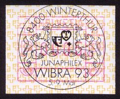 ATM 8A_Sonder-VO 5.-9.5.93_8400 Winterghur WIBRA_JUNAPHILEX!