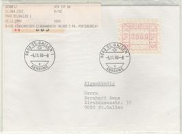 ATM Nr. 8A FDC mit Portostufe 0500