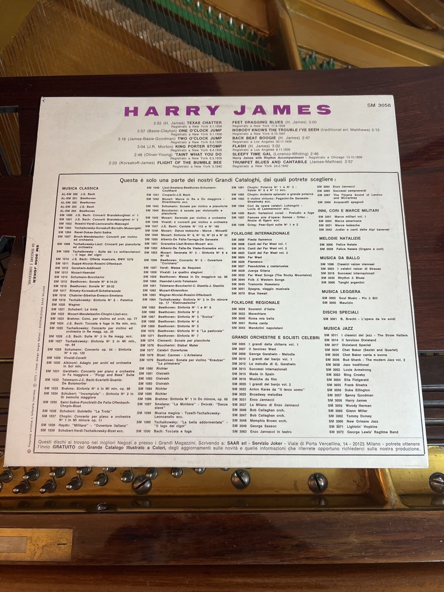 Dischi in vinile: LP Harry James – Usato da Soazza venduto da RM-77 1