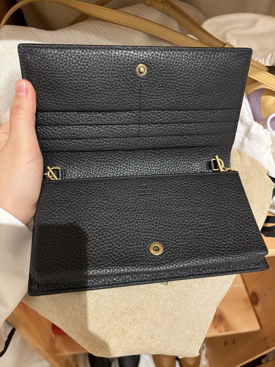 Gucci Borse da donna: Authentic Gucci Wallet on Chain - Black Leather, New! – Nuovo (secondo la descrizione) da Dübendorf venduto da Tony321 4