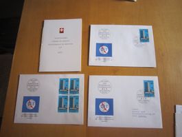 GA 1973 FDC einzeln, 4er und PTT Blatt