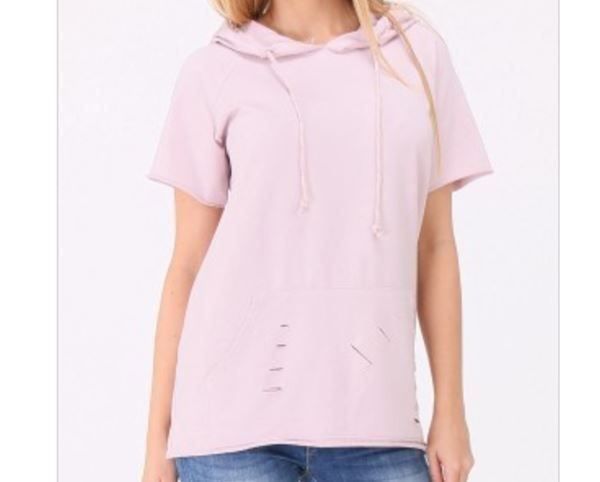 T-Shirts: T-shirt blanc à capuche trou – Neu und originalverpackt aus Petit-Lancy von mina222 1