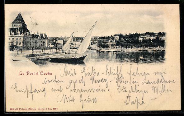 Cartoline postali: AK Ouchy, Le Pont d`Ouchy – Usato da Berlin venduto da bartko-reher