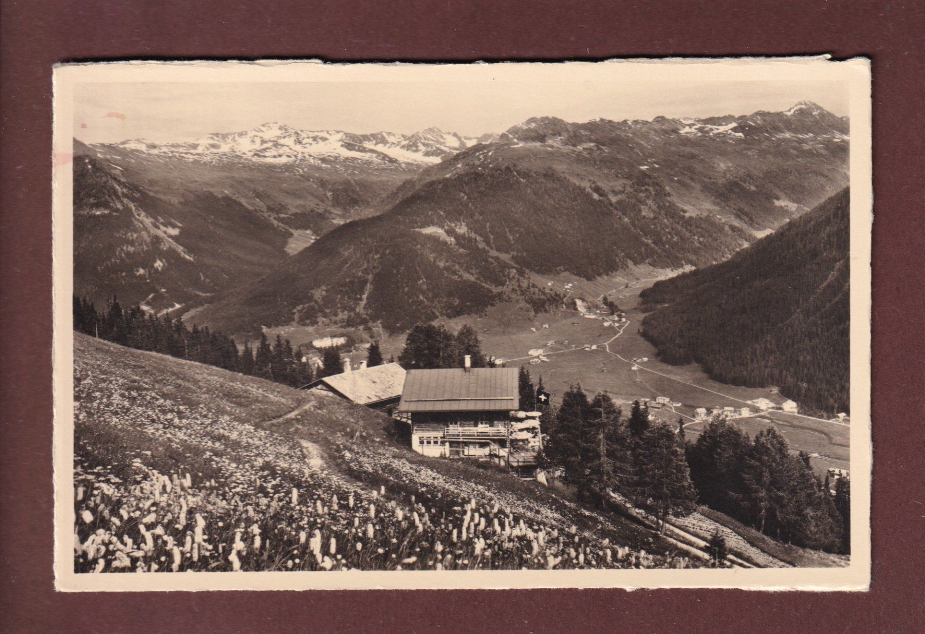 Cartoline postali: DAVOS-SCHATZALP - Restaurant Strela-Alp – Usato da Pully venduto da nicecards