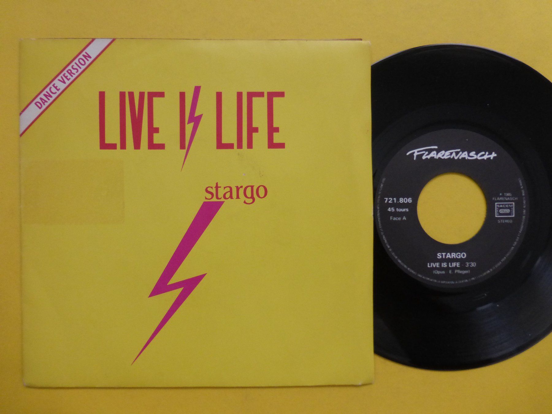 Schallplatten: Stargo – Live Is Life – Gebraucht aus Zürich von Swiss57