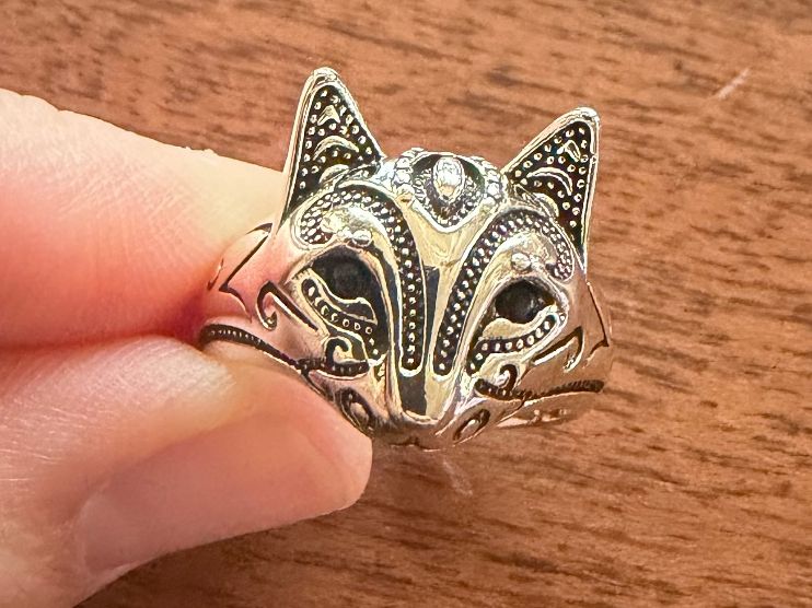 Anelli: Katzendesign Ring, neu, verstellbar – Nuovo (secondo la descrizione) da Gams venduto da Mariawicca 6