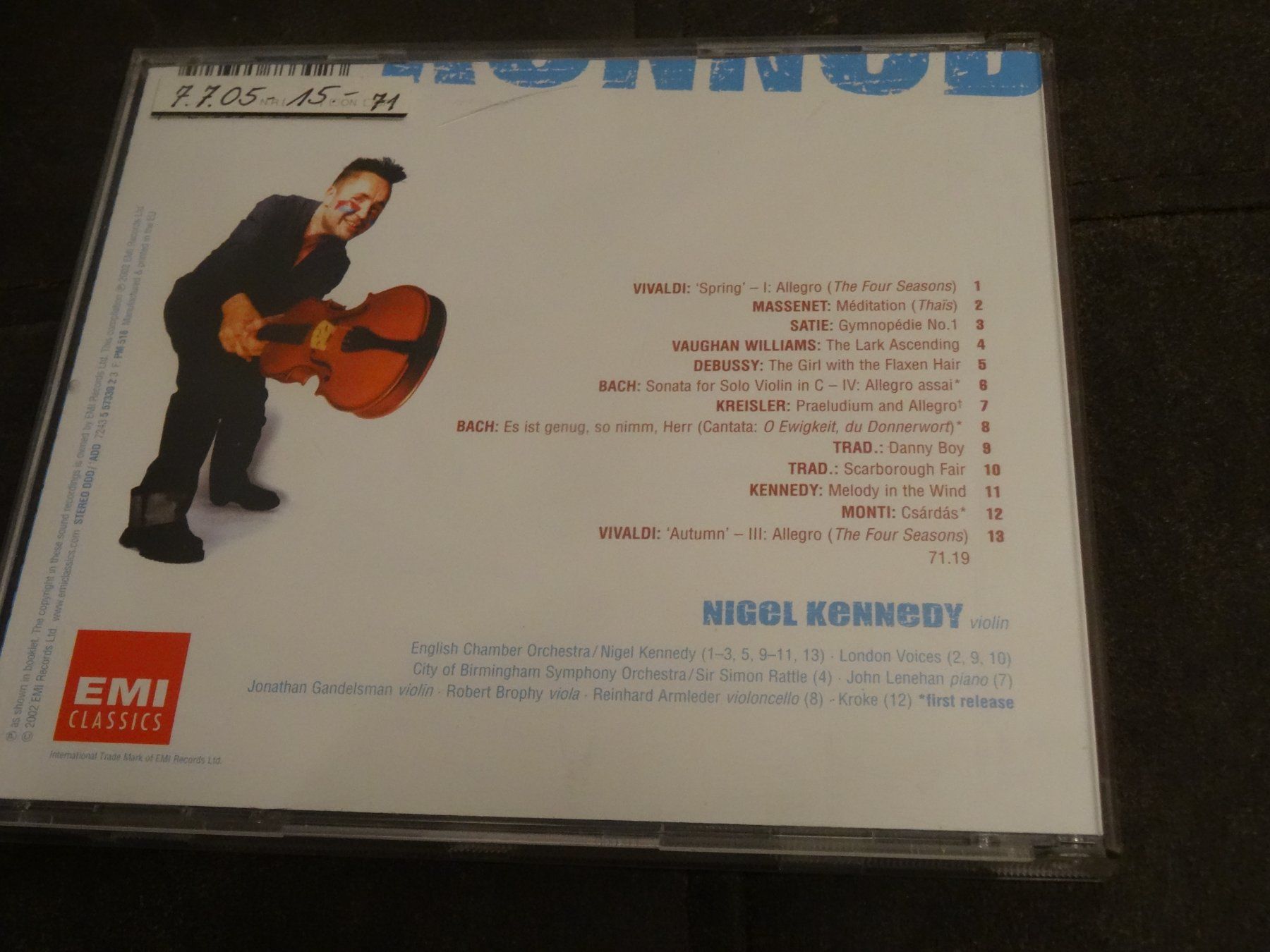 CD: Nigel Kennedy's Greatest Hits CD – Usato da Olten venduto da Disc-Ausverkauf 1