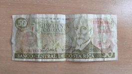 Banconota da collezione, 50 Colones Costa Rica 1988