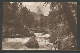 Carte P de 1915 ( Zermatt / La Viège et le Cervin )