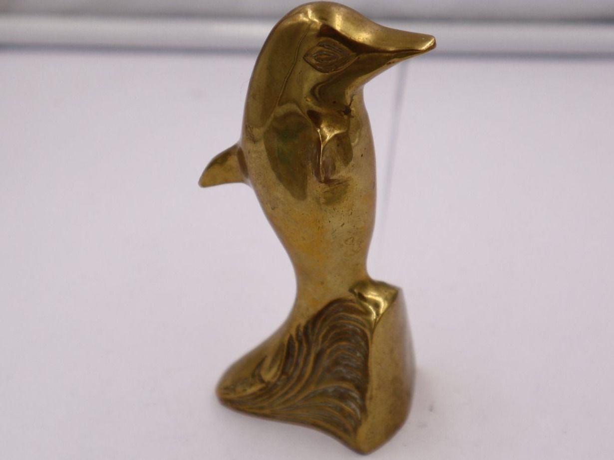 Skulpturen & Statuen: Messing Delphin Antik Figur Statue Metall 12cm – Gebraucht aus Baden von TellsKuchenhaus 1