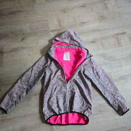 Softshelljacke H&M Grösse 164 Mädchen Rosa Graumeliert