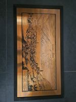 Incisione artistica su metallo – Veduta storica di Lugano