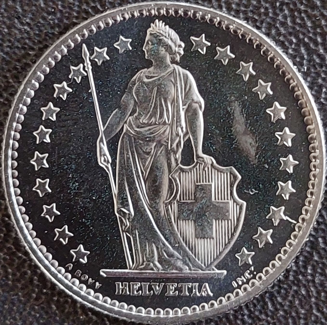 Tutti le monete: 2 Franken 1977 stgl. / aus Münzsatz – Nuovo (secondo la descrizione) da Arch venduto da coinsandmore 1