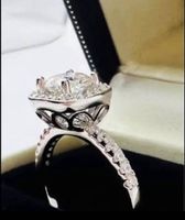 Ring mit 1 Karat Moissanit, Sterlingsilber, Größe 6 (EU 52)