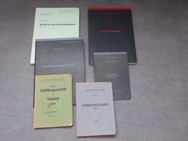 Lot de 6 notices, livrets, règlements, ...