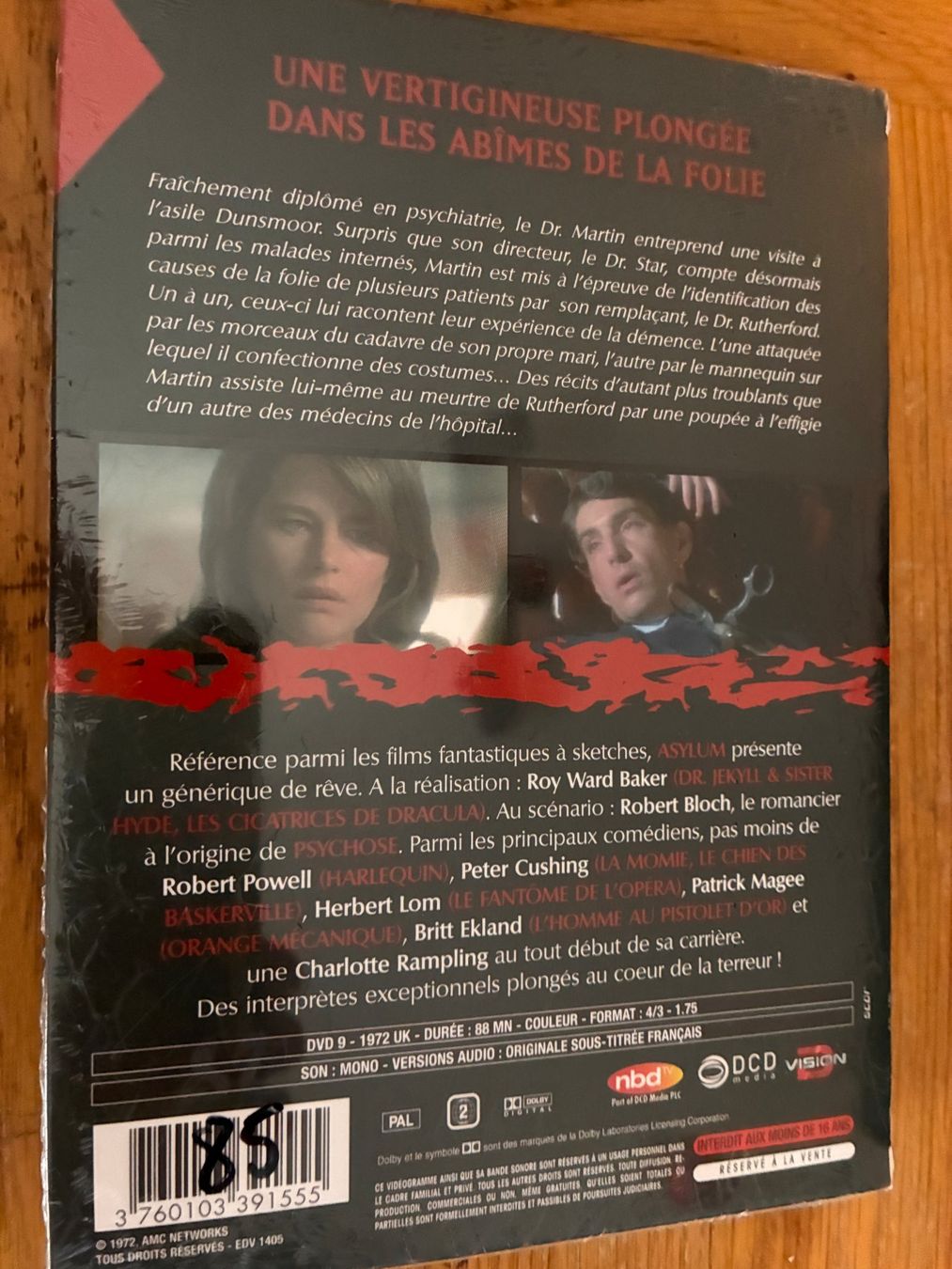Tutti i DVDs: Asylum (1972, DVD, VOST, Horrible Collection, Amicus) – Nuovo e nell'imballaggio originale da Vevey venduto da zecollector 1