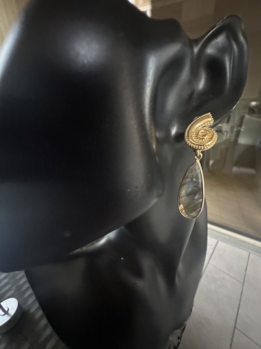 Orecchini pendenti & Orecchini a lobo: Elegante  Ohrringe mit Labradorit-Edelstein, neu – Nuovo e nell'imballaggio originale da Kriens venduto da Hortensie6 2