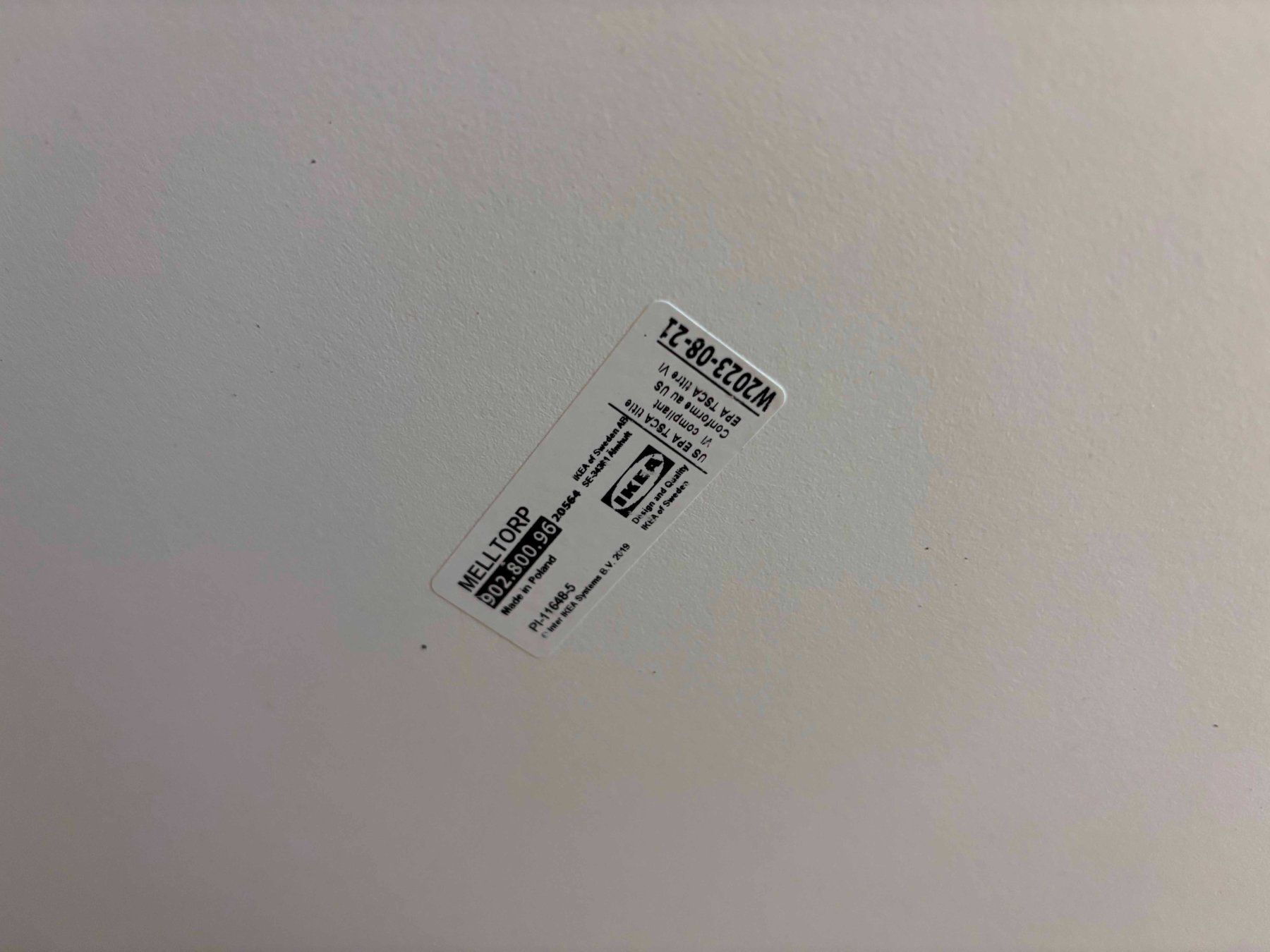 Ikea Scrivanie: Schlichter Bürotisch weiss MELLTRORP – Nuovo (secondo la descrizione) da Kriessern venduto da rene1987 1