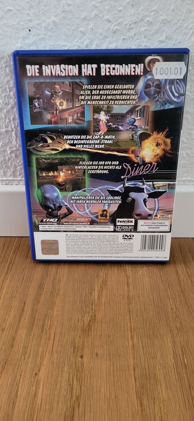 Sony Giochi: PS 2 - Destroy All Humans – Usato da Münsingen venduto da DigitaleSpielecke 1
