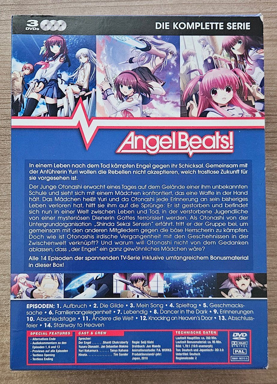 Tutti i DVDs: Angel Beats! – Usato da Winterthur venduto da Men_in_black 1