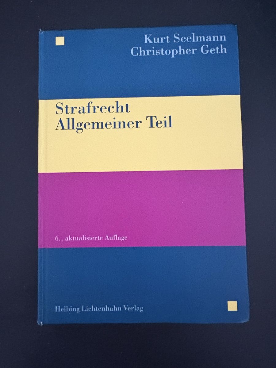 Libri: Strafrecht Allgemeiner Teil  – Usato da Bern venduto da anni2213