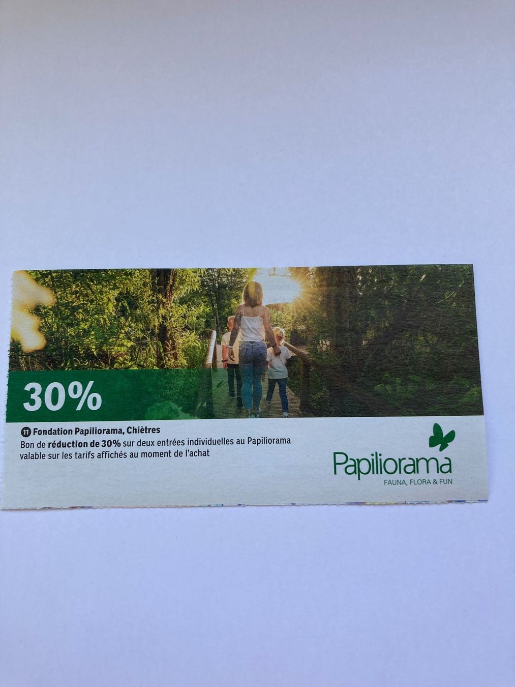 Buoni: Papiliorama 30% rabais – Nuovo (secondo la descrizione) da Bressaucourt venduto da lilitisha
