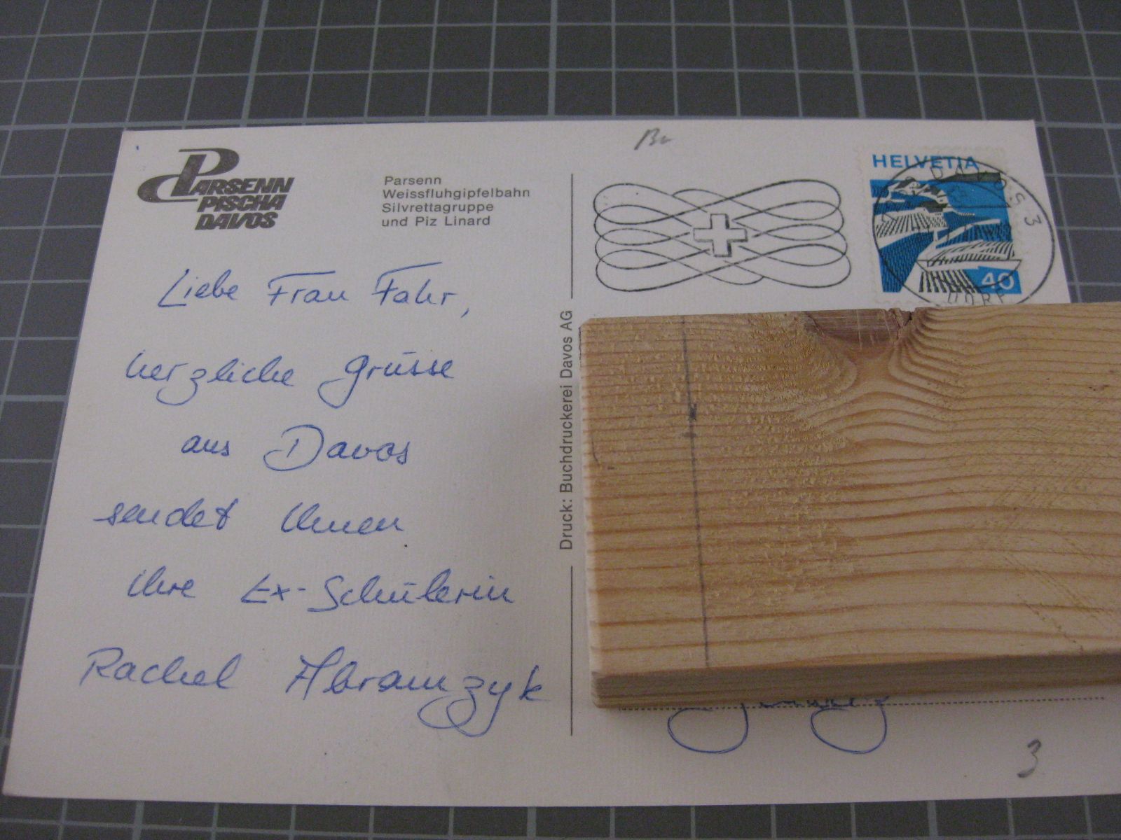 Cartoline postali: AK Davos Parsenn mit Luftseilbahn  – Usato da Malters venduto da Marosko 1