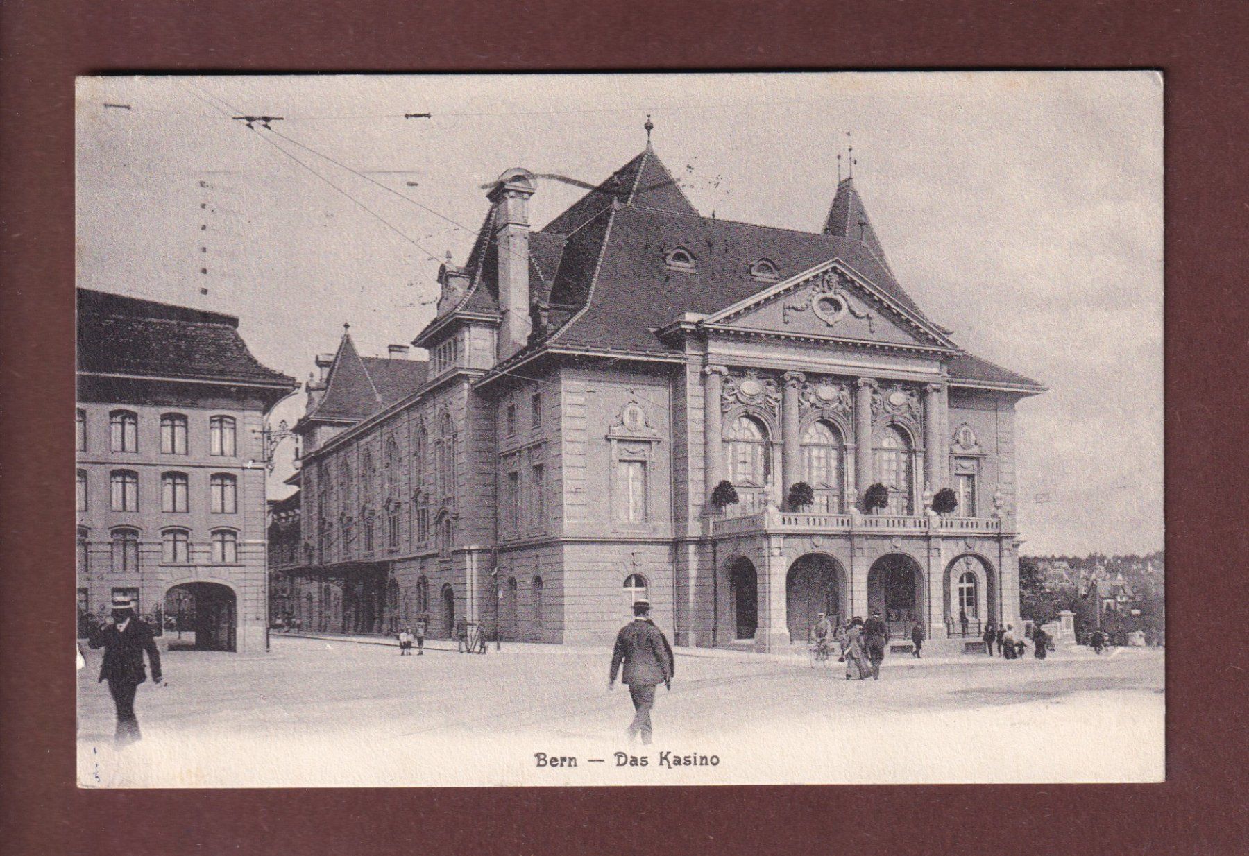 Cartoline postali: BERN - Das Kasino - 1912 – Usato da Pully venduto da nicecards-shop