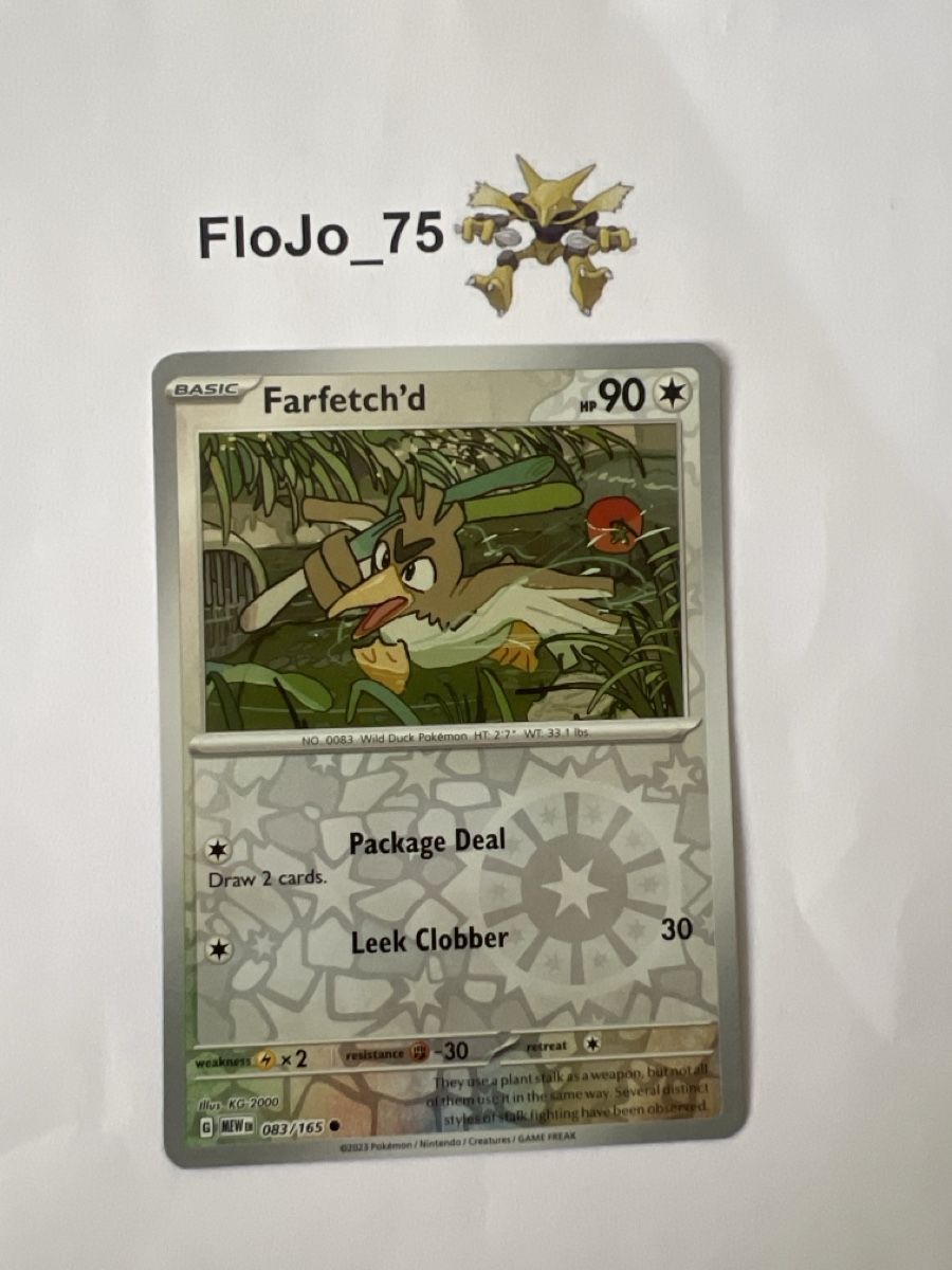 Pokémon Carte collezionabili: Farfetch'd 83/165 - holo reverse 151 - 🇬🇧 – Usato da St-Blaise venduto da FloJo_75