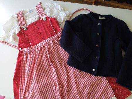 ISAR Trachten 3tlg Dirndl Set Gr. 140