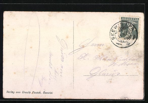 Cartoline postali: Seewis, Teilansicht des Ortes in Graub – Usato da Berlin venduto da bartko-reher 1