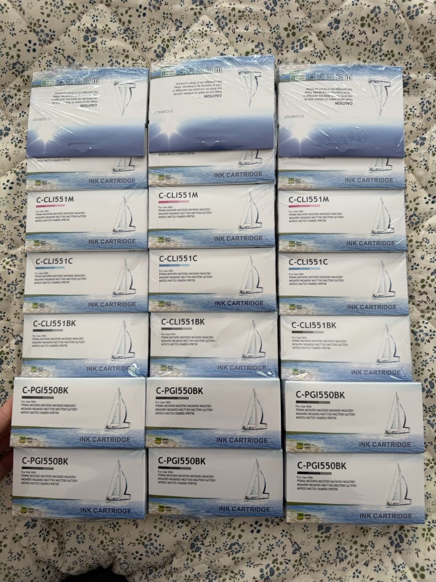 Canon Cartucce per stampanti & toner: Canon Ink Cartridge Bundle - CLI-551&PGI-550 - New! – Nuovo e nell'imballaggio originale da Matten b. Interlaken venduto da kat_68g9