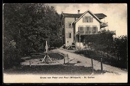 AK St. Gallen, Gruss von Peter und Paul (Wildpark)