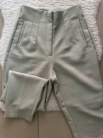 Zara Stoffhose mint
