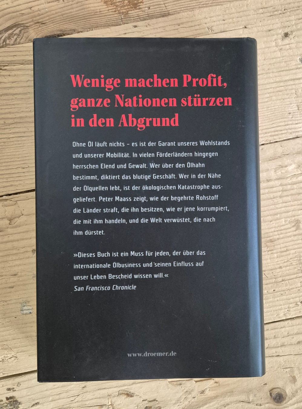 Libri: Sachbuch Peter Maass ÖL Das blutige Geschaeft – Usato da Lumbrein venduto da gianandris 1