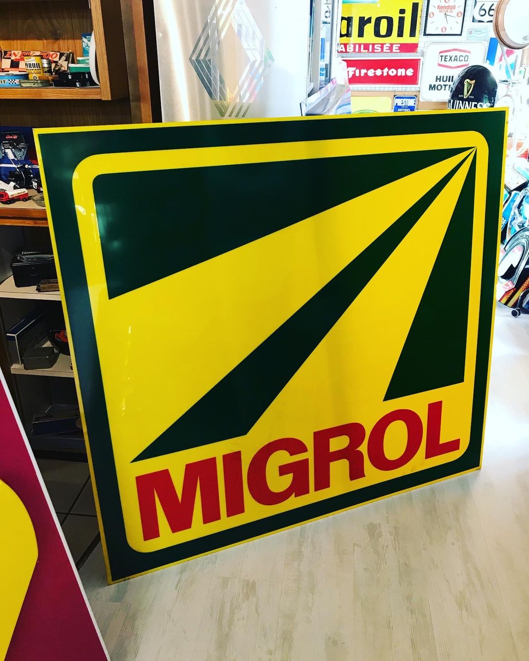 Ecriteaux: Migrol - Leuchtreklame-Schild – D'occasion à Erlinsbach par Stu-ff 4