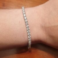 💎 Tennis Armband mit Zirkonia Steinen (3mm), 16 cm