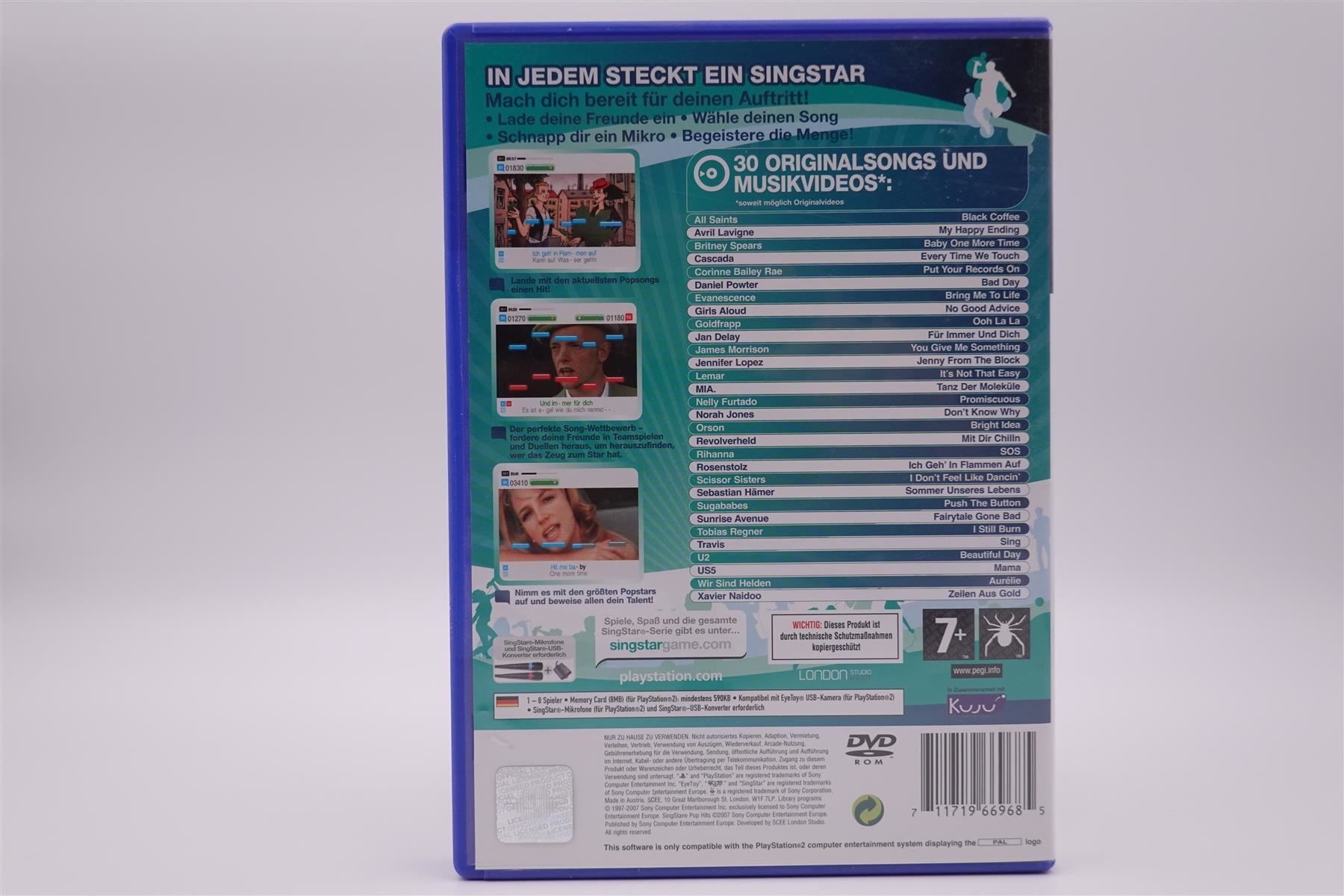 Sony Spiele: Singstar Pop Hits (PS2) – Gebraucht aus Herisau von ZelliZone 1