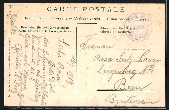 Cartoline postali: Präge-AK Herisau, Ortsansicht mit Sänt – Usato da Berlin venduto da bartko-reher 1