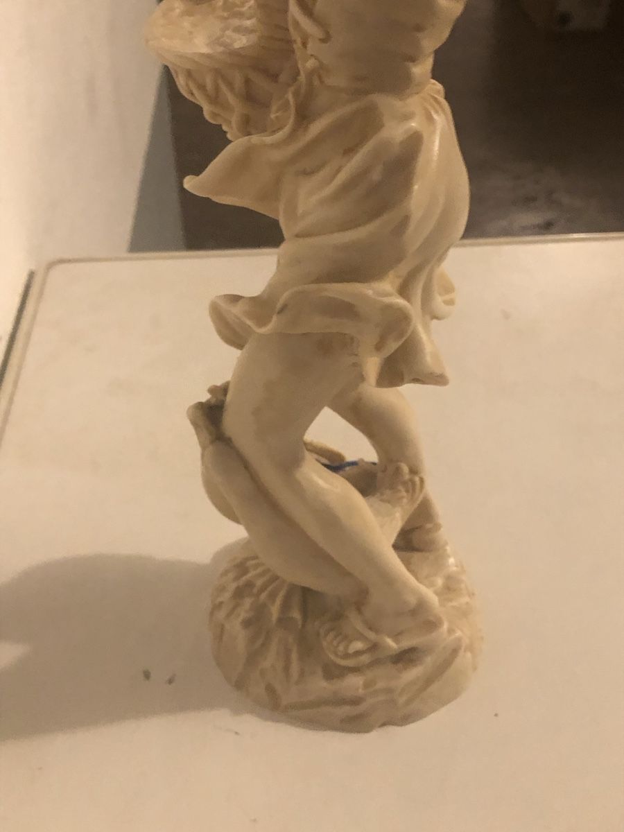Figuren: Figur einer Dame mit Korb, Vintage, ca. 25cm – Defekt aus Arbon von Wladimir1 5