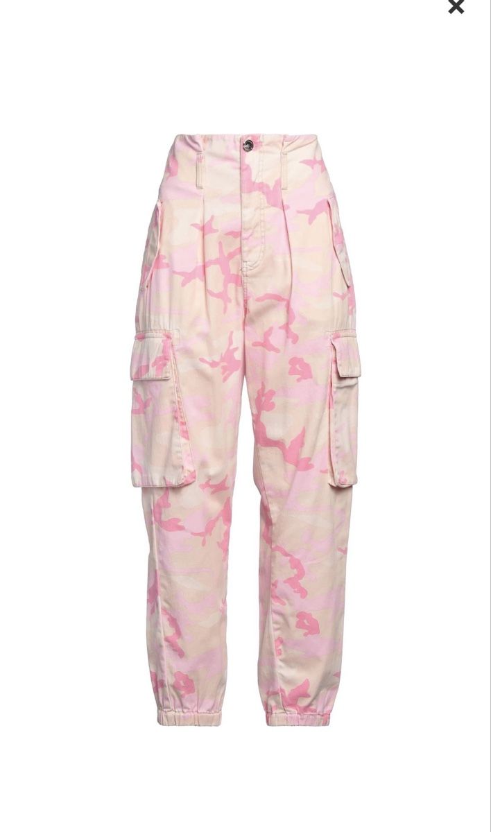 Pinko Pantaloni: Pinko, Cargo Hose, pink Camouflage – Nuovo (secondo la descrizione) da Uster venduto da bfl_qh6j