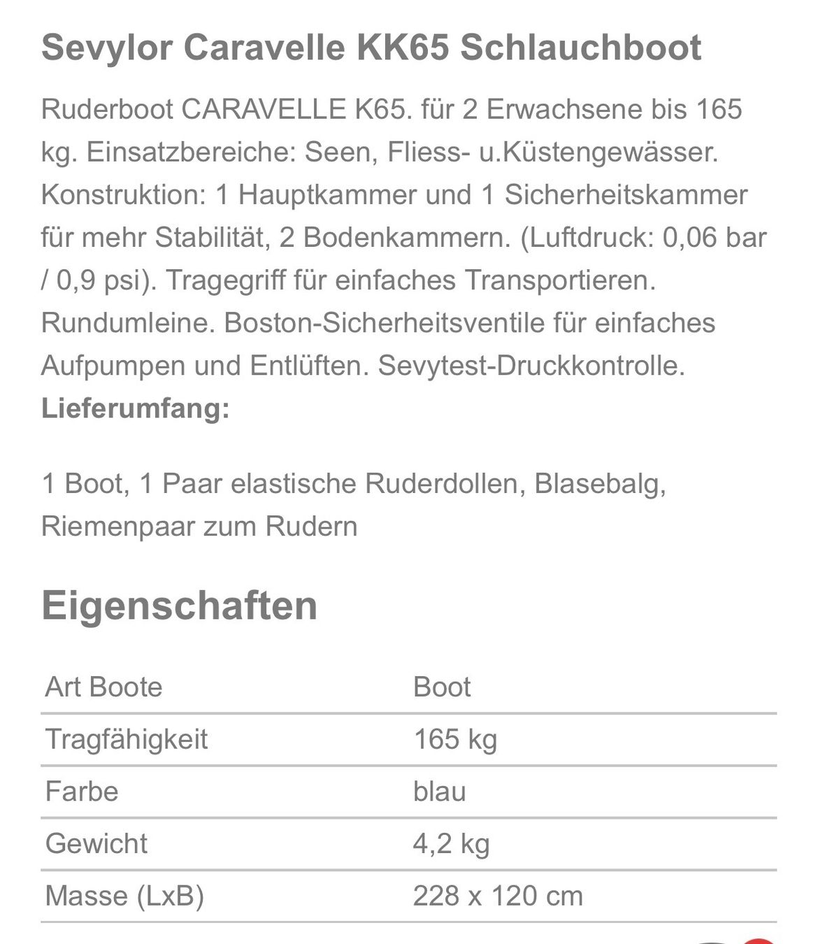 Sevylor Bateaux: Schlauchboot – D'occasion à Zürich par sch_jj6n 4