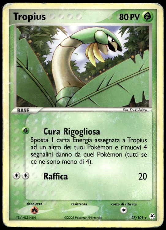 Tropius 27/101 Rare Pokémon EX Hidden Legends (Neu (gemäss Beschreibung ...