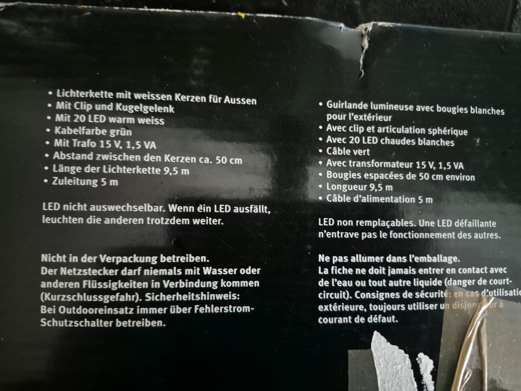 Migros Lichterketten & Leisten: Elektrische Kerzen Lichtkette 🌟240 Volt – Gebraucht aus Nottwil von Gorillale 2